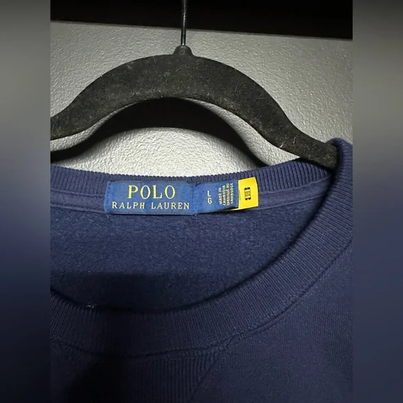 Polo Ralph Lauren Polo Bear Argyle Print Crewneck Sweatshirt L